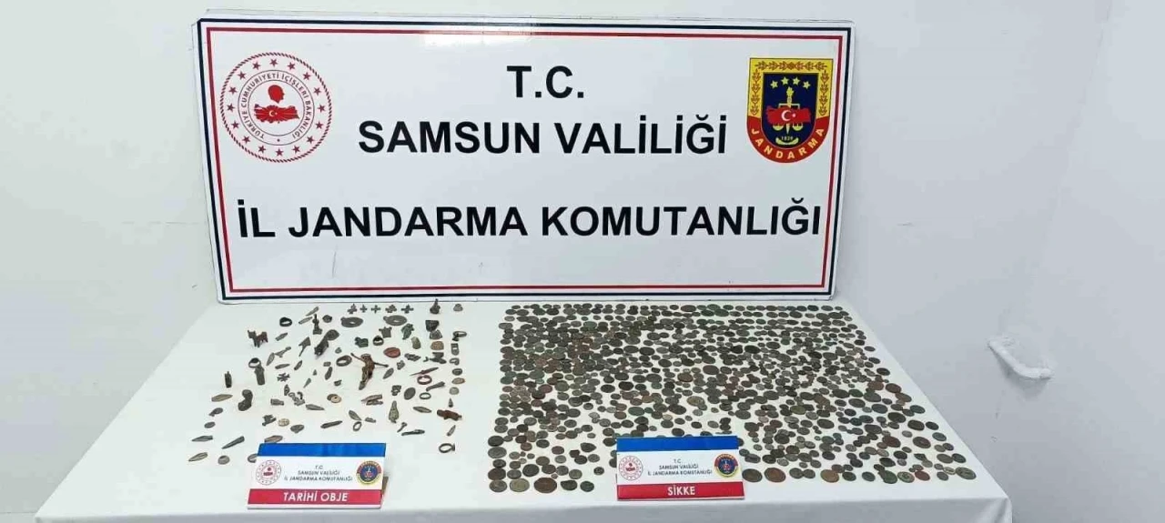Samsun’da jandarmadan tarihi eser operasyonu