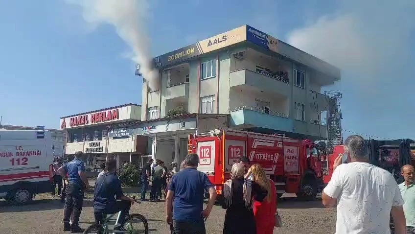 Samsun’da yangında yabancı uyruklu şahıs ağır yaralandı
