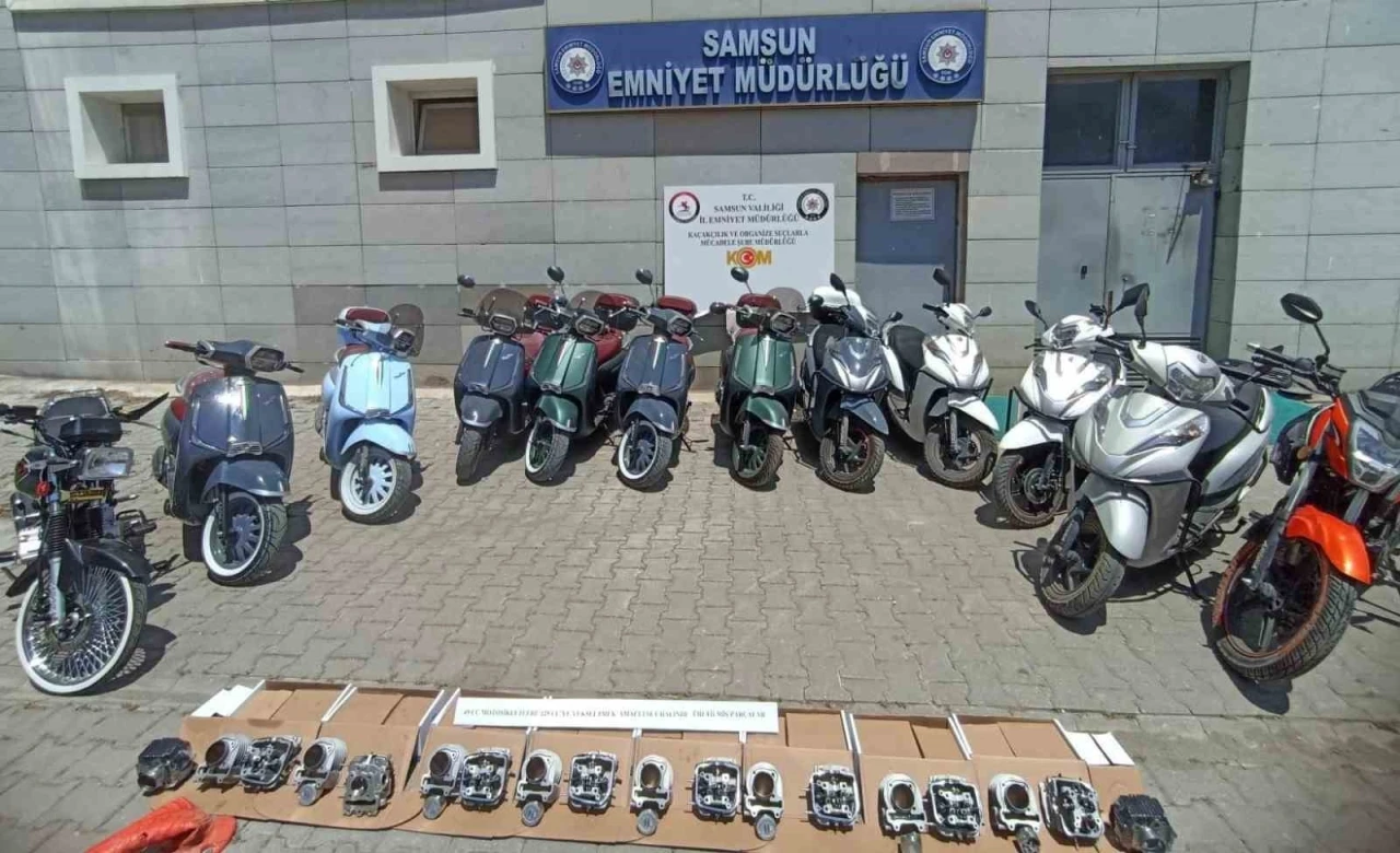 Samsun merkezli 6 ilde &quot;motosikletlerde usulsüz silindir hacmi artışı&quot; operasyonu: 12 gözaltı
