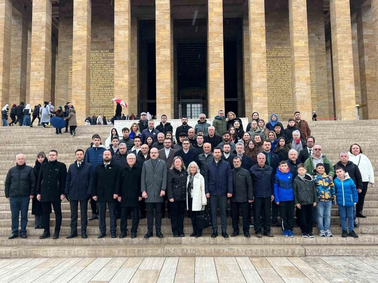 Samsunlu m&uuml;badillerden Anıtkabir ziyareti
