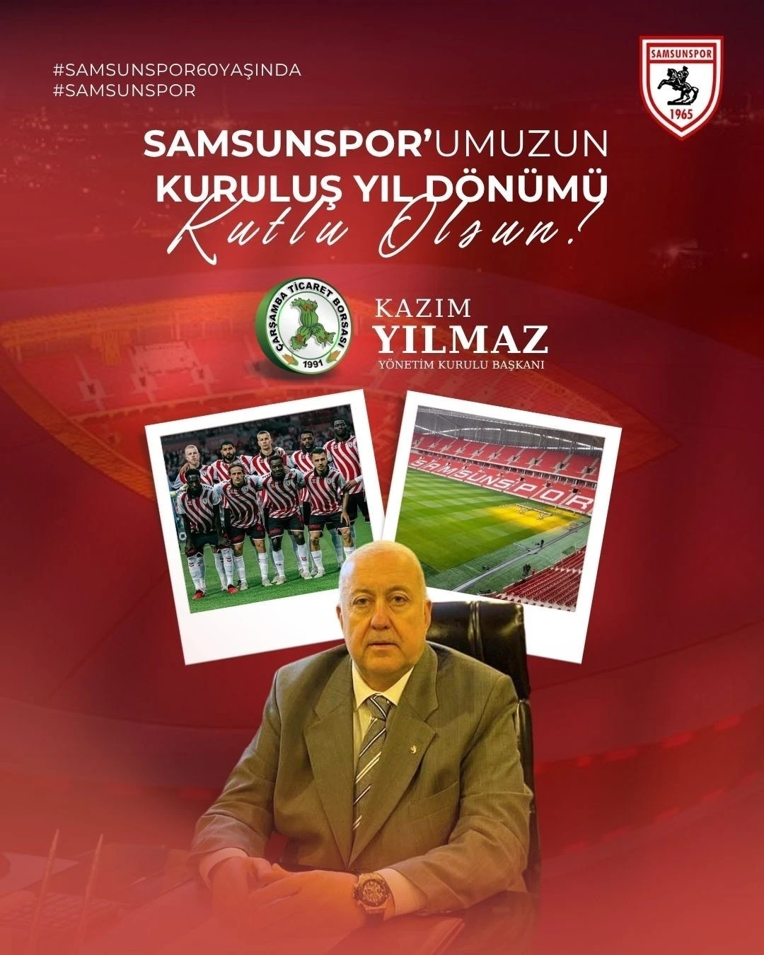 Samsunspor’un 60. yılına anlamlı kutlama: &quot;Şehrimizin ortak değeri&quot;
