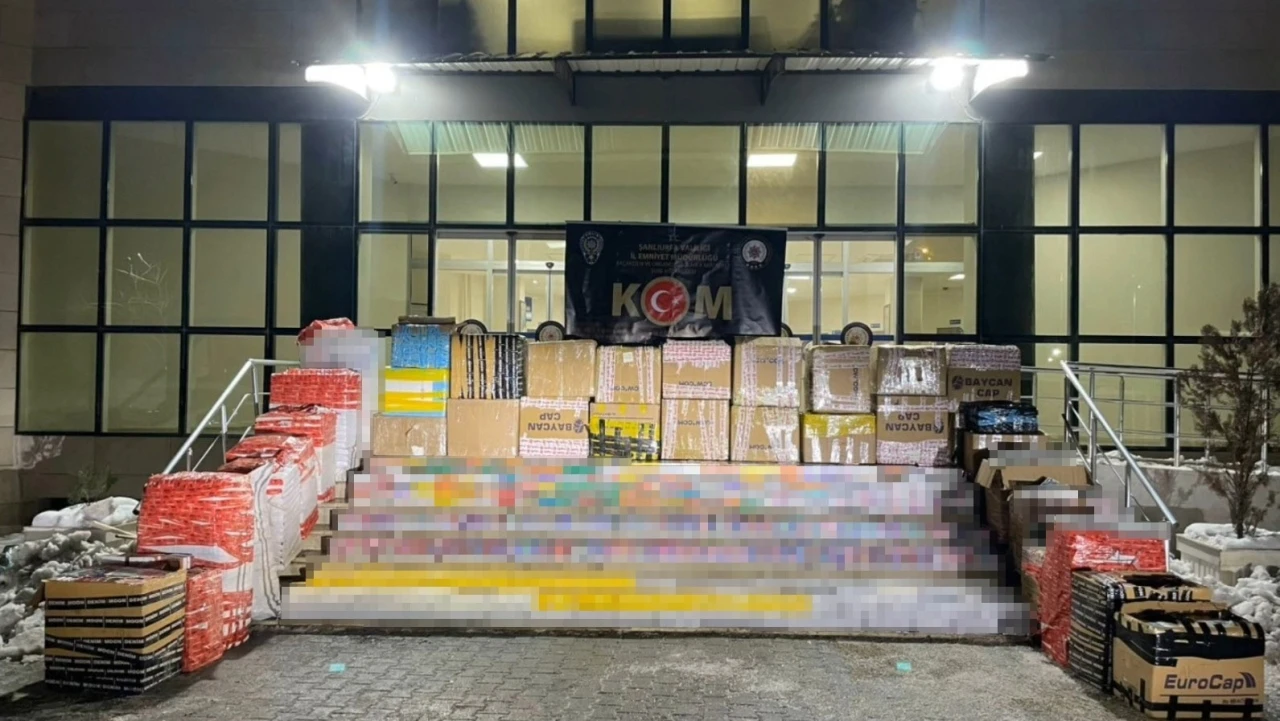 Şanlıurfa&rsquo;da 15 milyon TL değerinde ka&ccedil;ak sigara ele ge&ccedil;irildi
