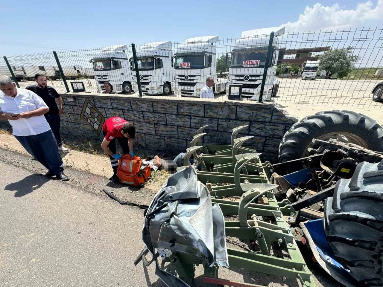 Şanlıurfa’da ilginç kaza kamerada
