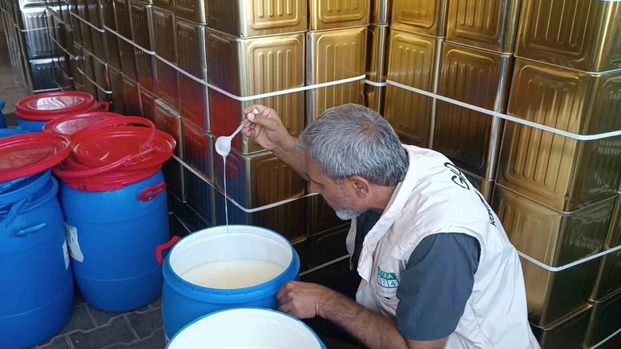 Şanlıurfa&rsquo;da kaynağı belli olmayan 400 kilo ş&uuml;pheli sade yağ ele ge&ccedil;irildi

