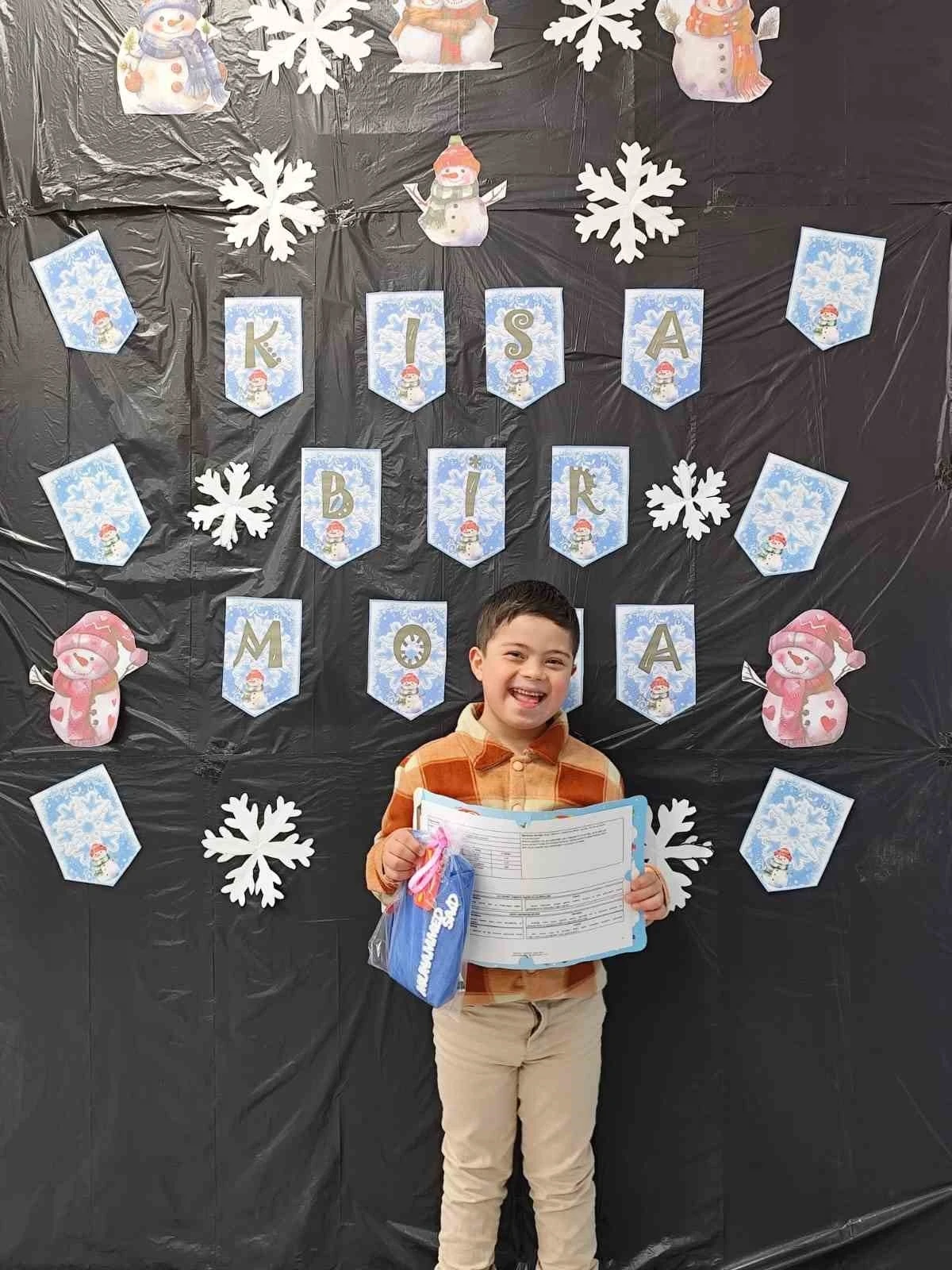 Şanlıurfa&rsquo;da &ouml;zel &ouml;ğrenci Muhammed Said ilk karnesini aldı
