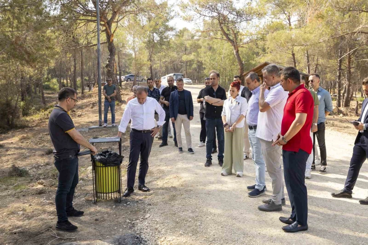 Seçer, Emirler Orman Parkı Piknik Alanında incelemelerde bulundu
