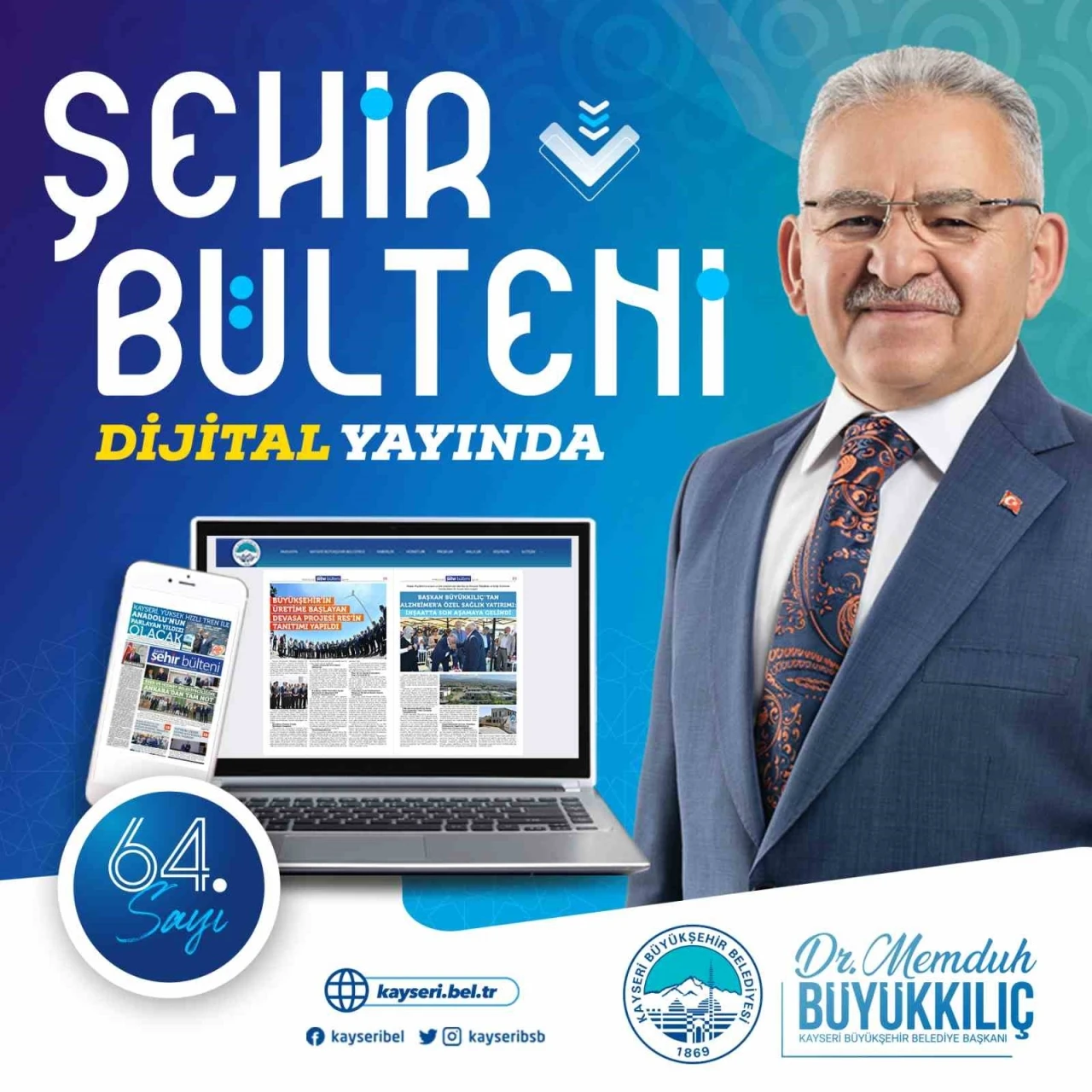 Şehir Bülteni 64. sayısı dijital platformda okuyucuyla buluştu
