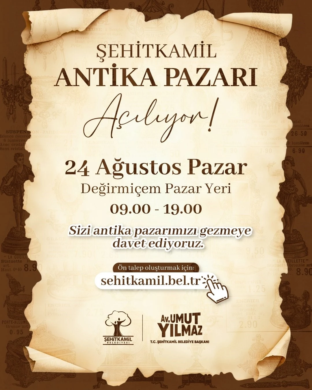 Şehitkamil Antika Pazarı kapılarını açıyor
