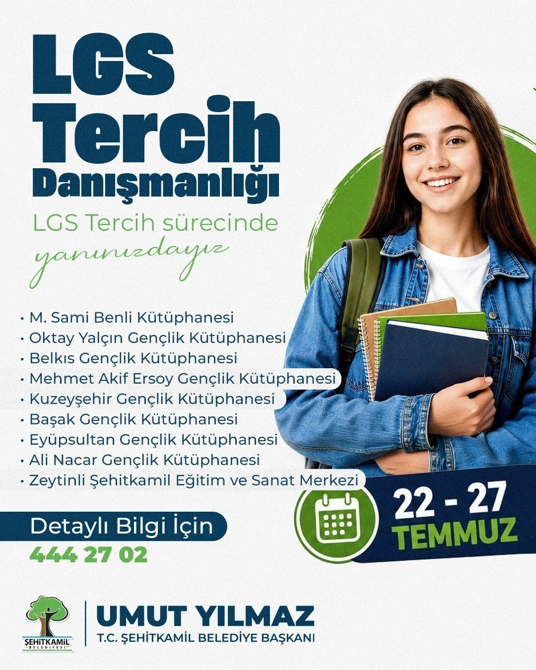 Şehitkamil&rsquo;den LGS &ouml;ğrencilerine &uuml;cretsiz danışmanlık desteği
