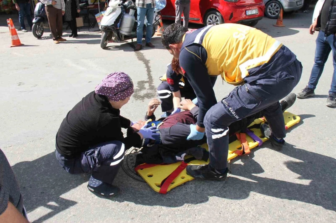 Serik’te motokuryeler çarpıştı: 1 yaralı