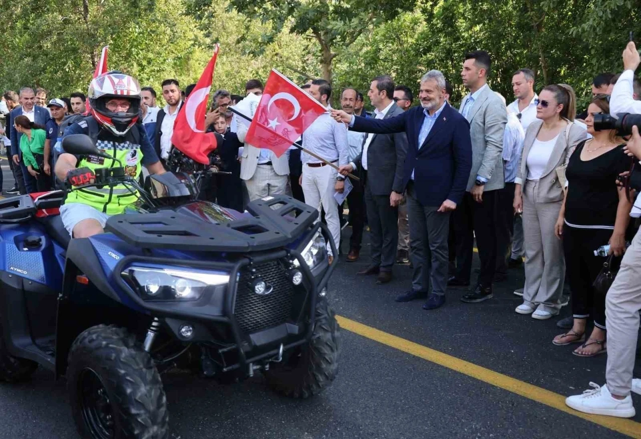 Serinyol-Madenli yolunun açılışına motosiklet korteji renk kattı
