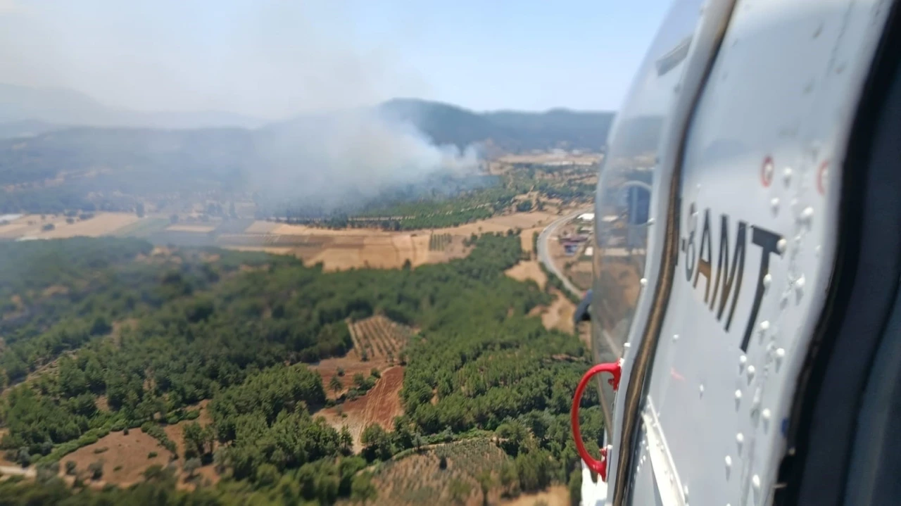 Seydikemer&rsquo;de orman yangını
