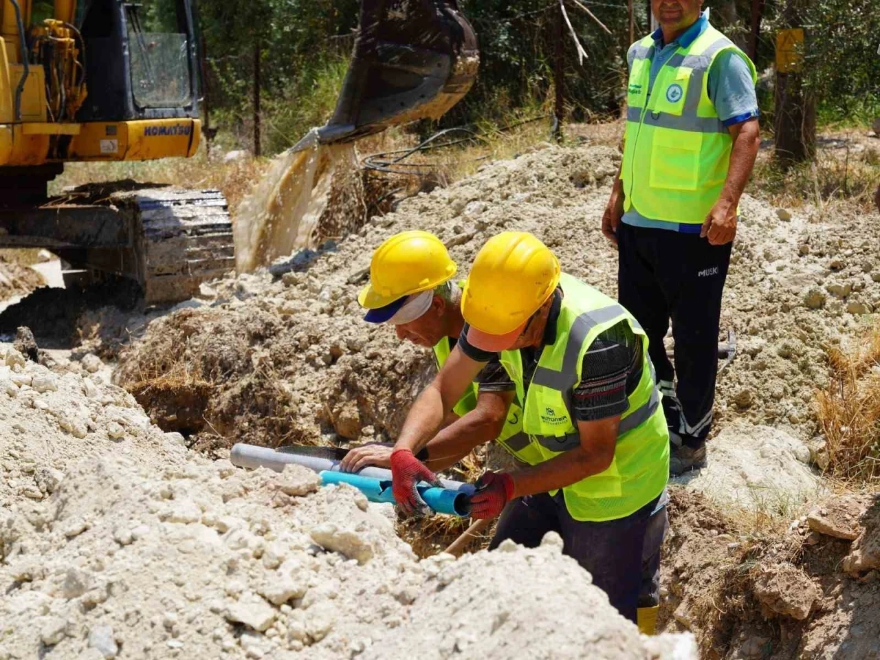 Seydikemer G&ouml;lbent&rsquo;te İ&ccedil;me Suyu Altyapısı yenileniyor
