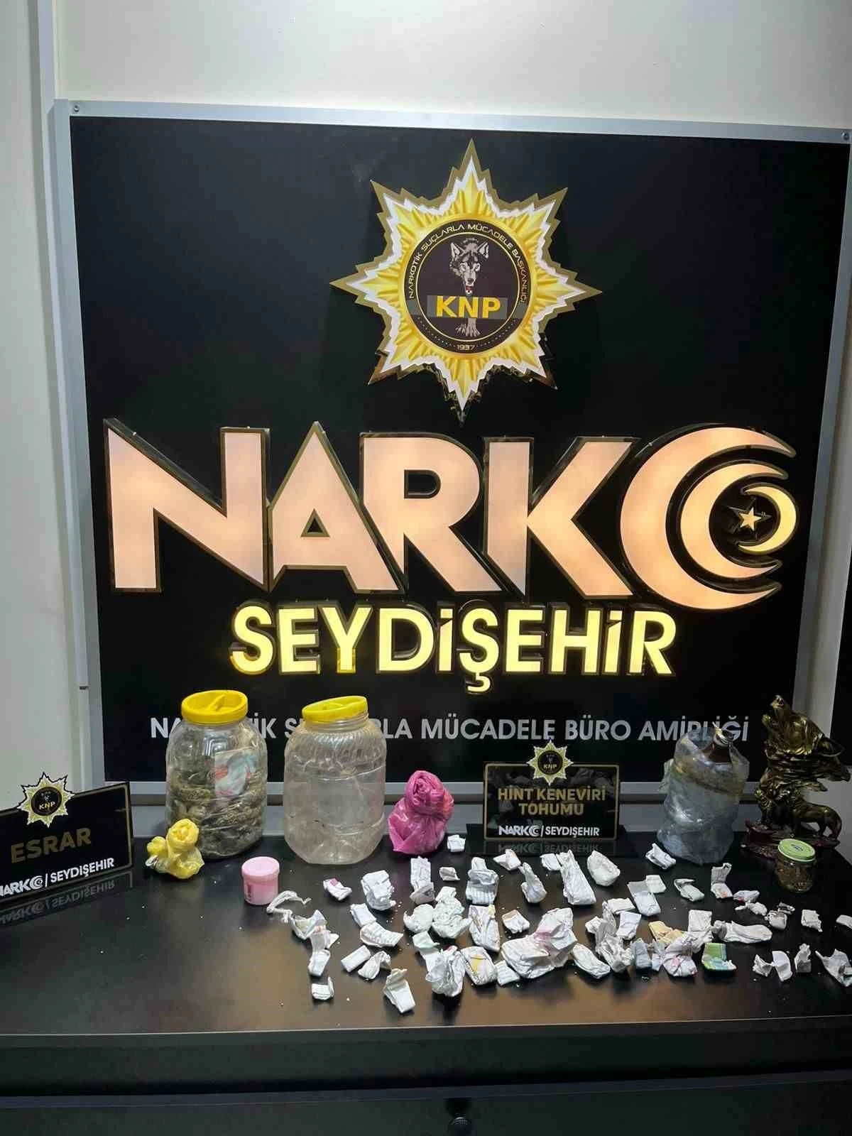 Seydişehir&rsquo;de uyuşturucu operasyonu
