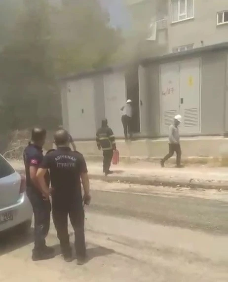 Sıcak havalar trafo yangınına neden oldu
