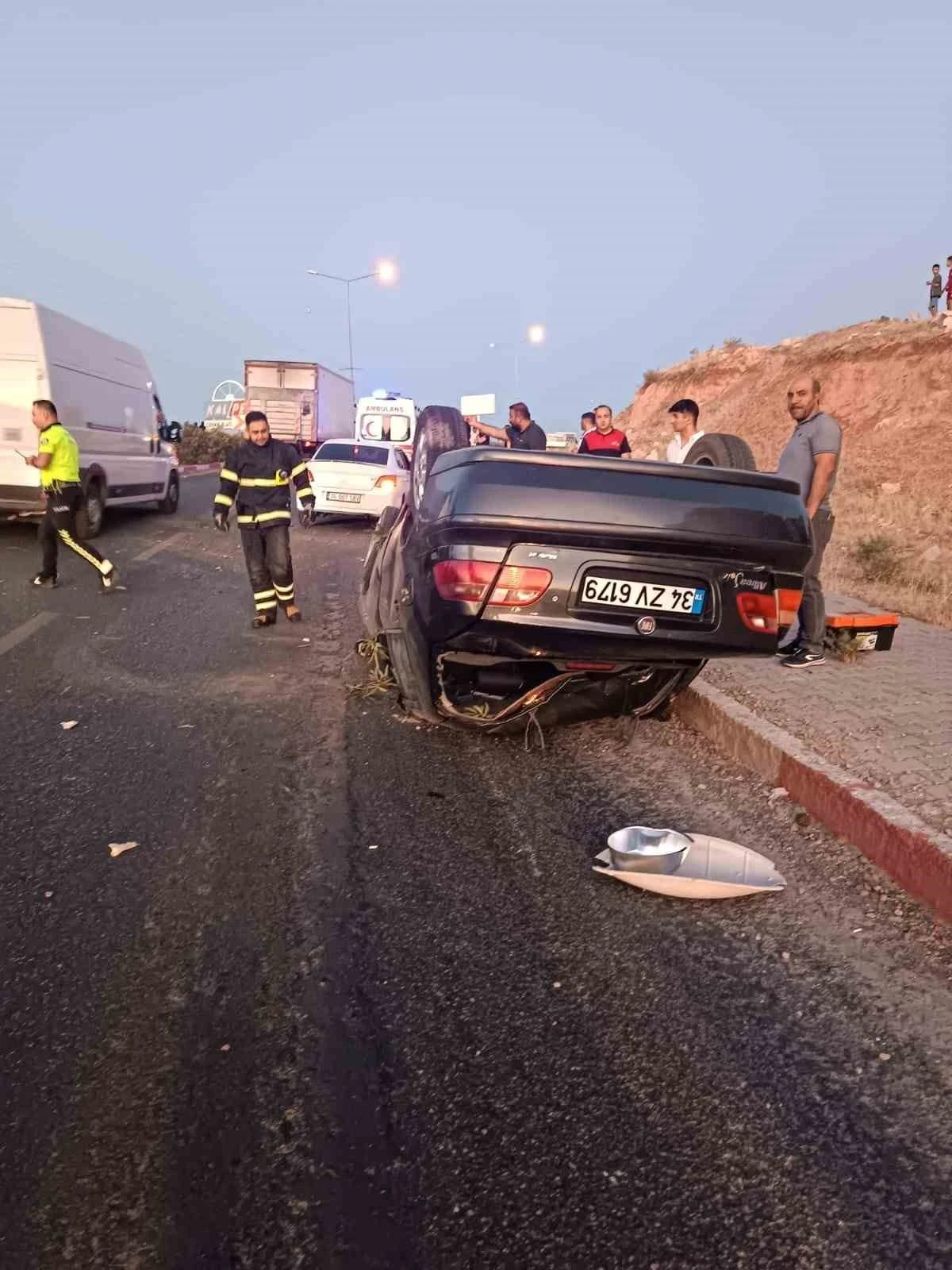Siirt’te otomobil takla attı: 1 yaralı
