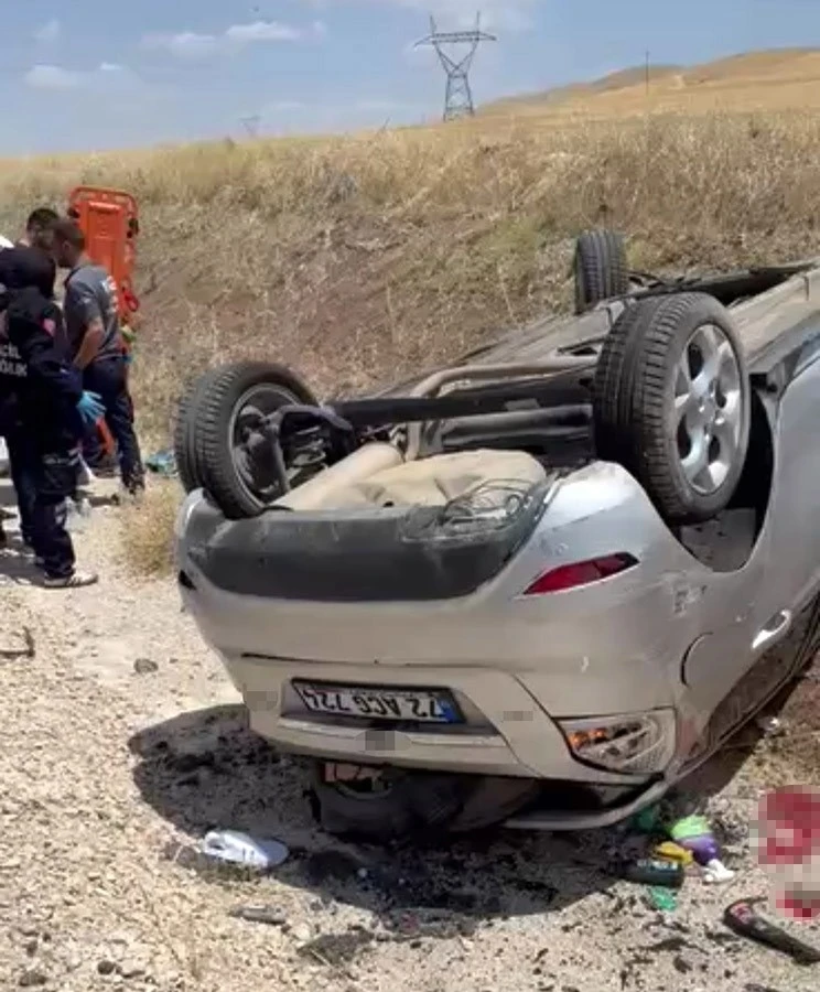 Siirt’te takla atan otomobilin sürücüsü yaralandı