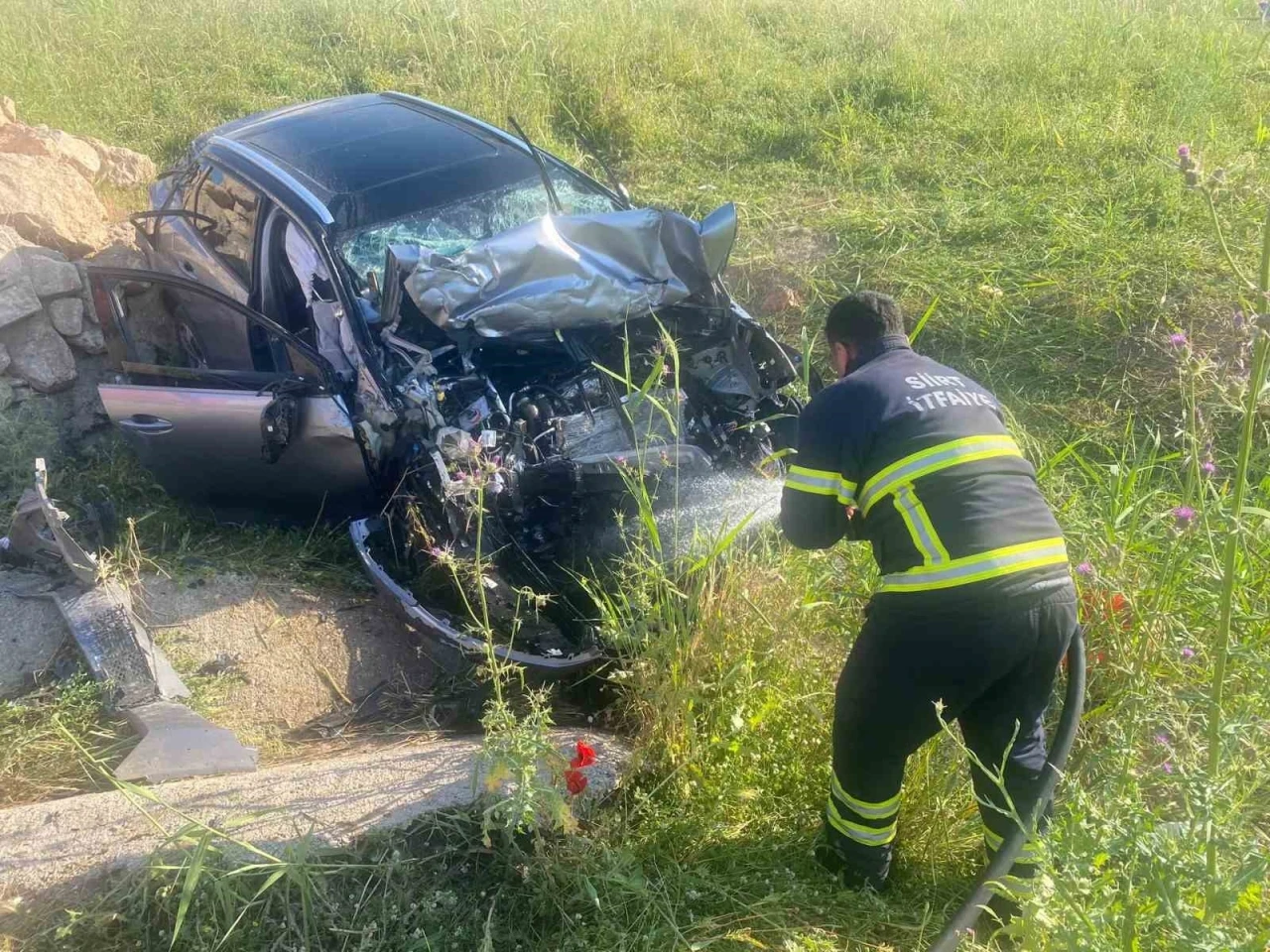 Siirt&rsquo;te trafik kazası: 1 yaralı

