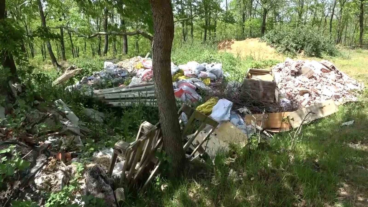Şile’de ormanlık alanlar çöpten geçilmiyor

