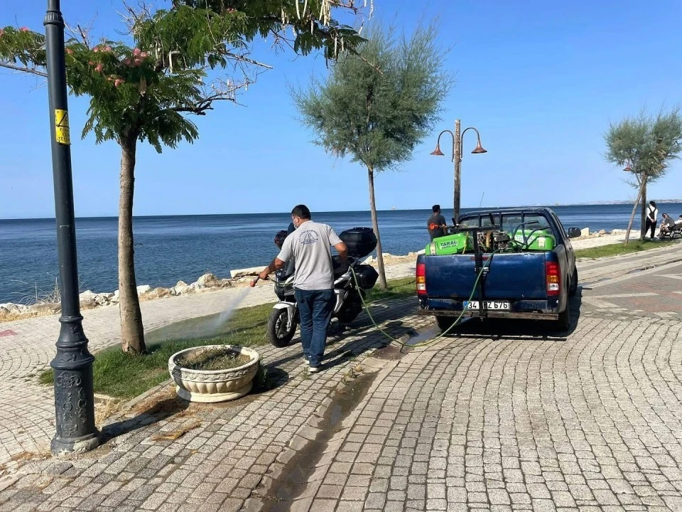 Silivri Belediyesi, haşerlere karşı ilaçlama çalışmalarını sürdürüyor
