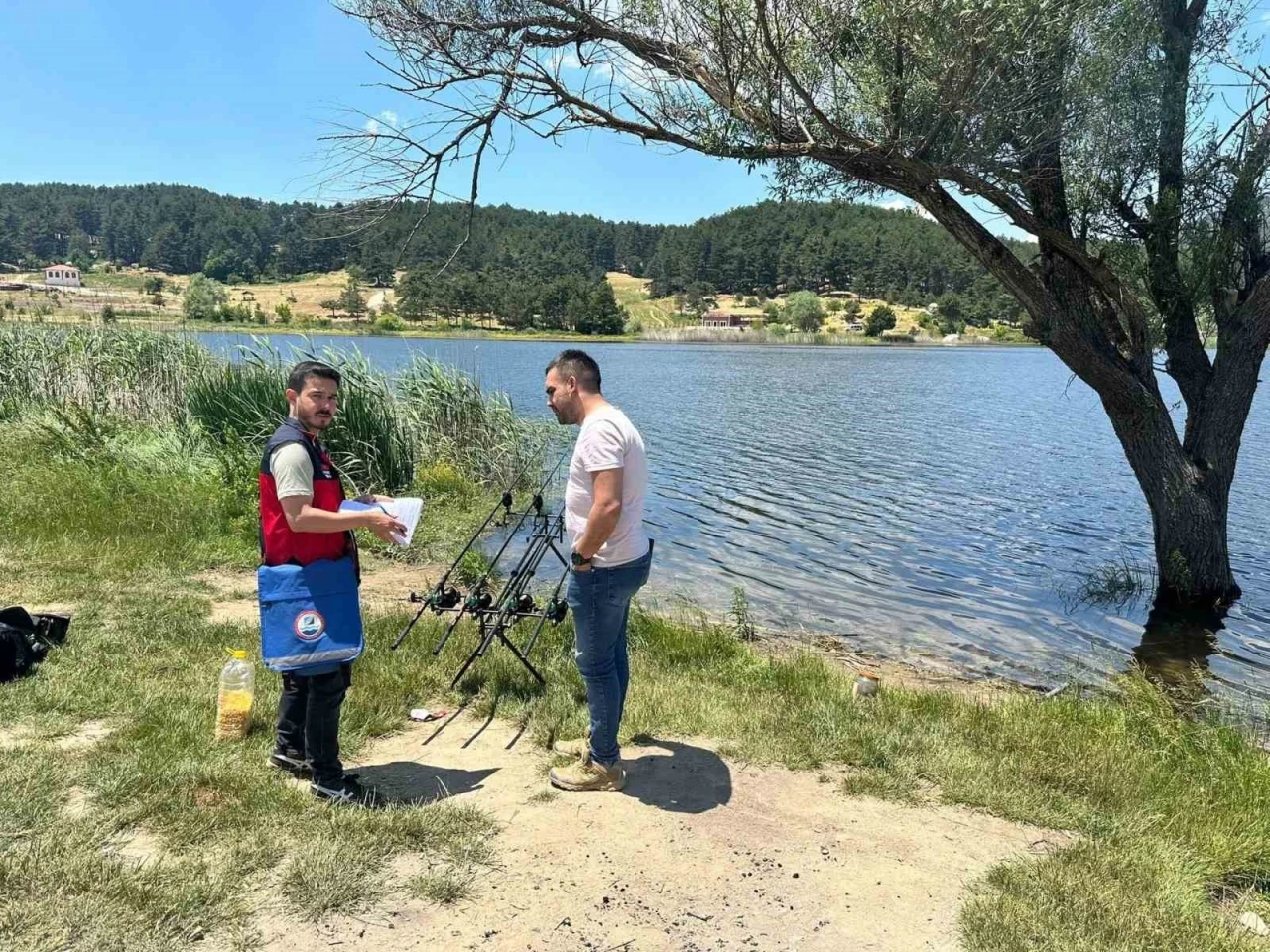Simav&rsquo;da amat&ouml;r balık&ccedil;ılık denetimleri devam ediyor
