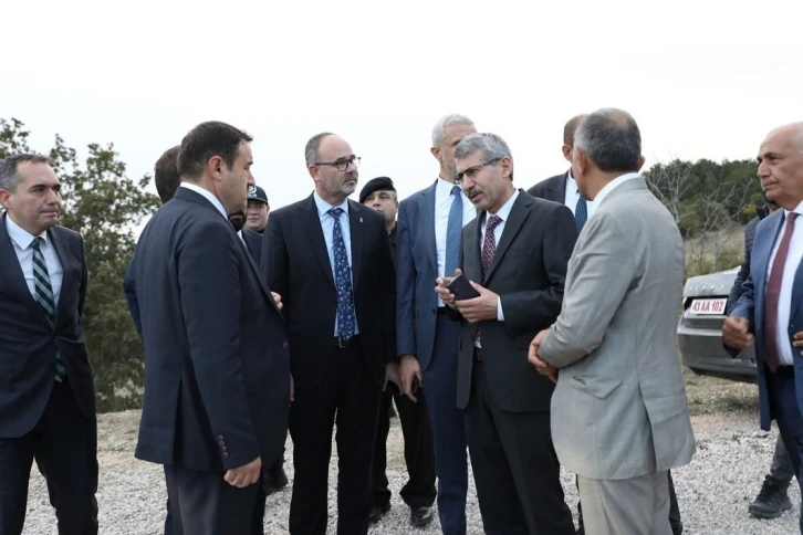 Simav, Pazarlar ve Şaphane il&ccedil;elerinin ortak kullanacağı OSB i&ccedil;in yer incelemesi
