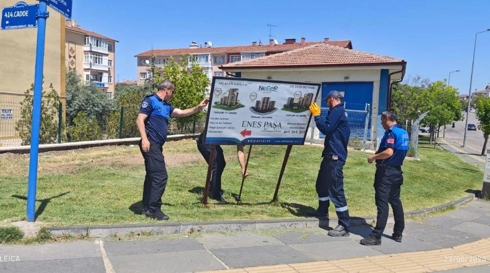 Sincan Belediyesi’nden kent estetiği için mücadele
