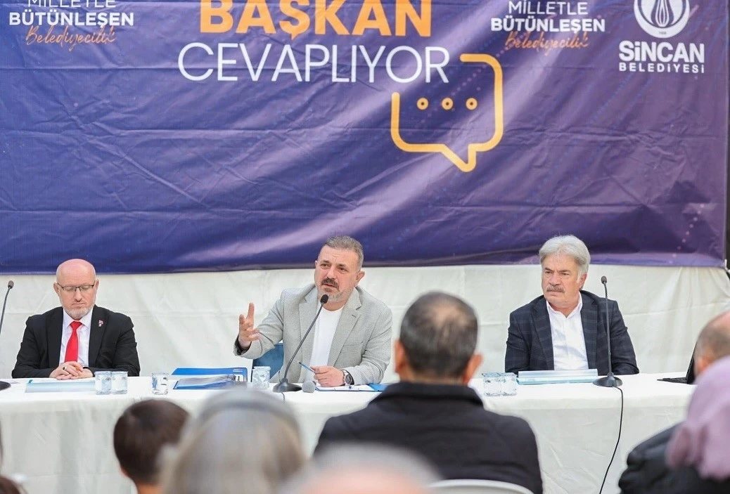 Sincan’da ‘Vatandaş Soruyor, Başkan Cevaplıyor’ isimli toplantının adresi Akşemsettin Mahallesi oldu
