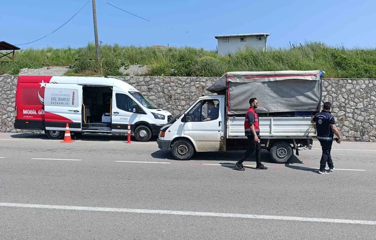 Sinop’ta düzensiz göç uygulaması
