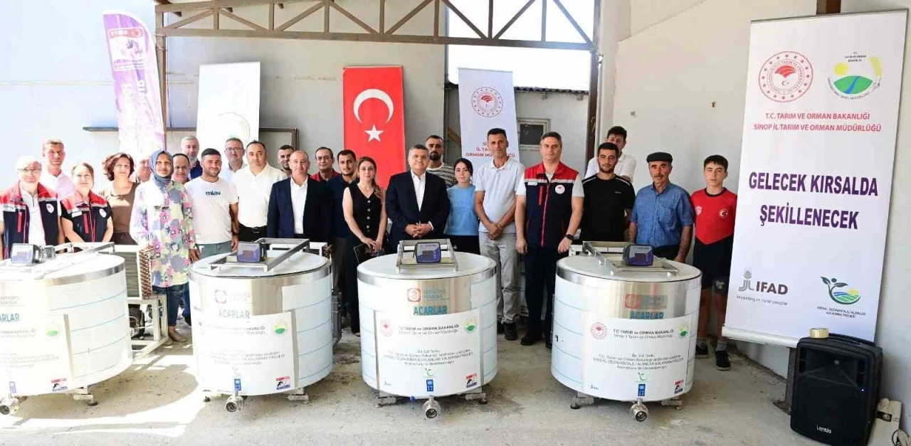Sinop’ta süt üreticilerine destek
