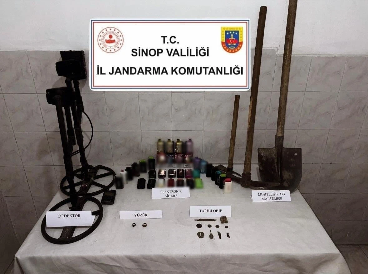 Sinop’ta tarihi eser kaçakçılığı operasyonu: 1 gözaltı
