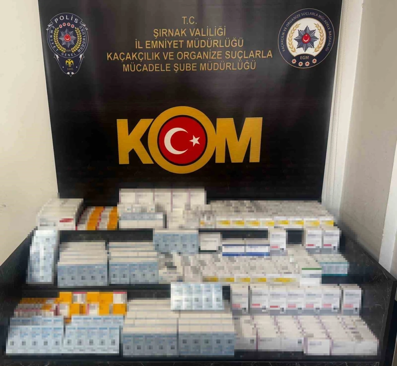 Şırnak&rsquo;ta 16,2 milyon liralık ka&ccedil;ak &uuml;r&uuml;n ele ge&ccedil;irildi
