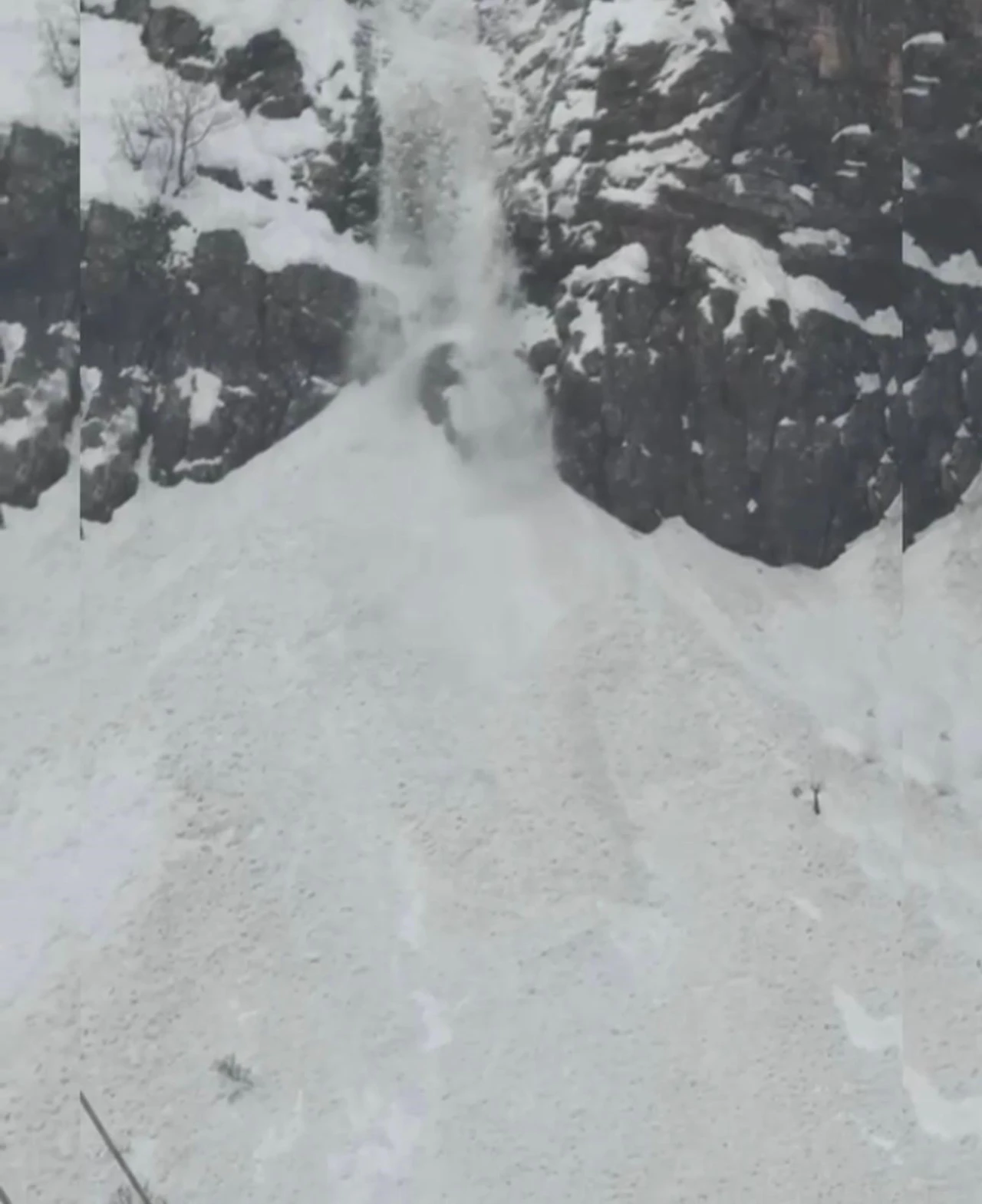 Şırnak&rsquo;ta &ccedil;ığ d&uuml;şme anı kamerada
