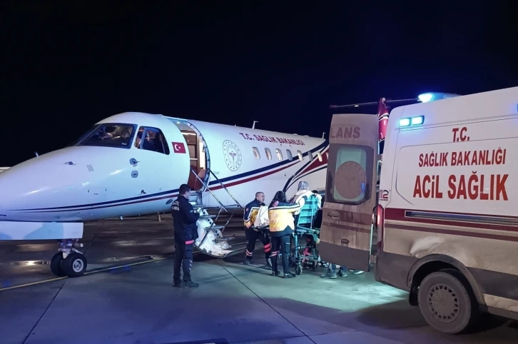 Şırnaklı kadın hasta, ambulans uçakla Ankara’ya sevk edildi