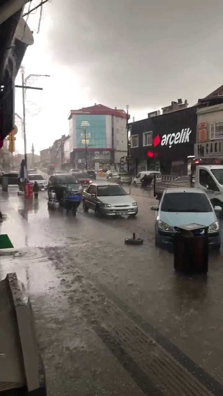Sivas’ta dolu yağışı etkili oldu
