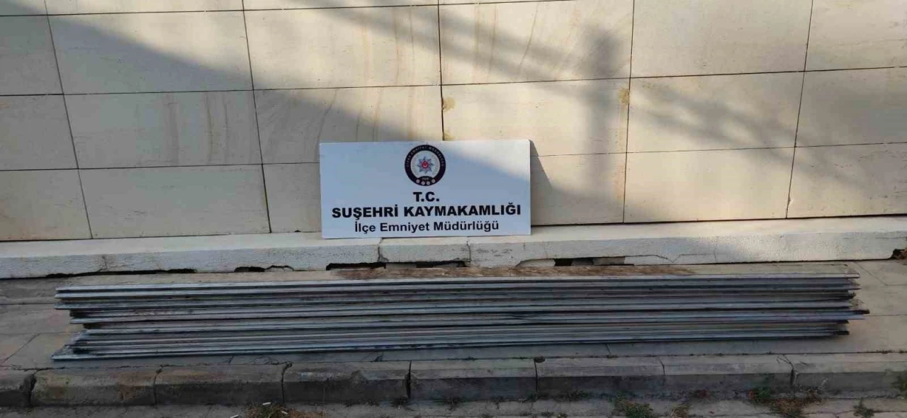 Sivas’ta yakalanan 3 alüminyum hırsızı yakalandı
