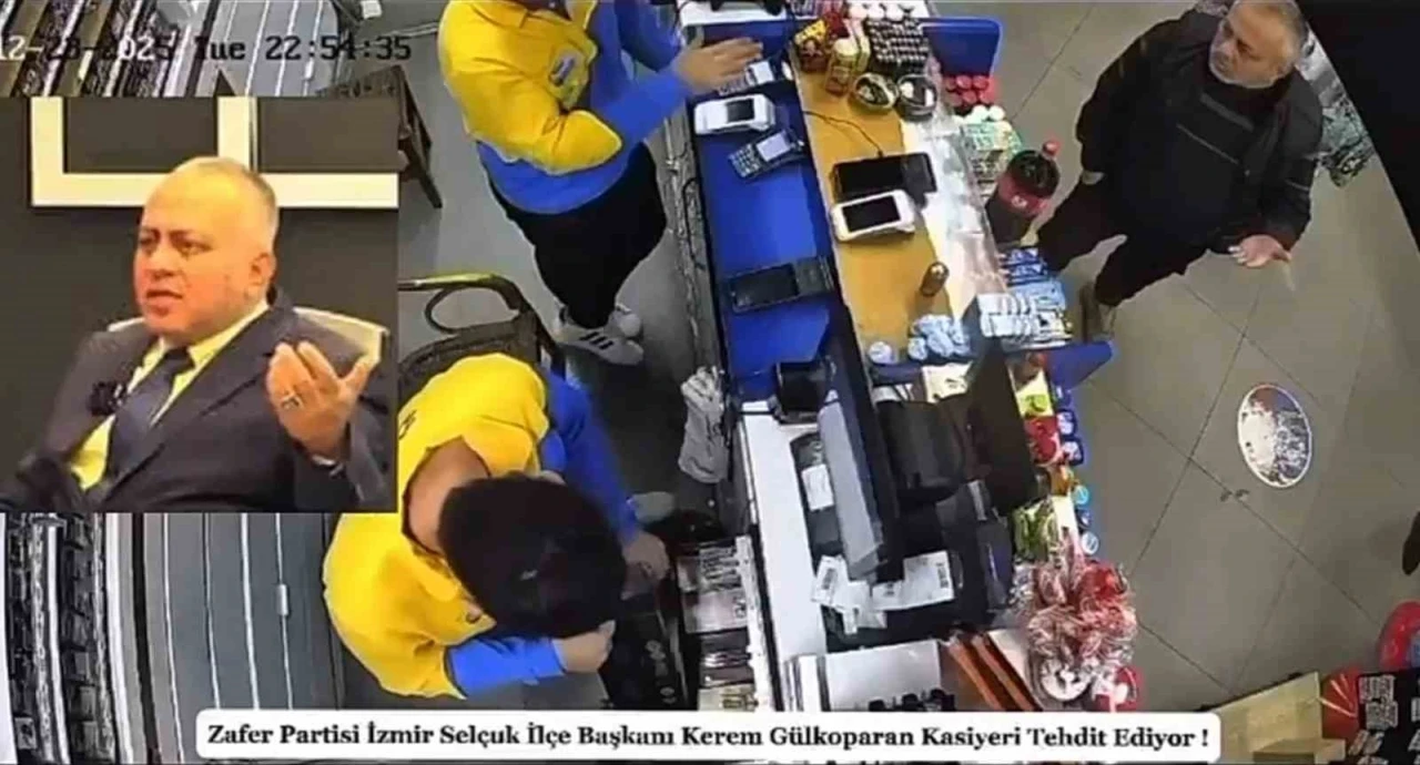 Siyasi parti il&ccedil;e başkanından kasiyere tehdit
