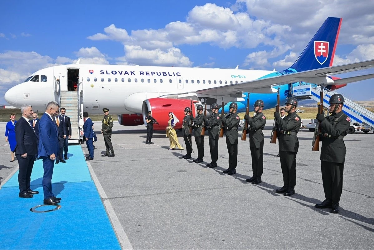 Slovakya Cumhurbaşkanı Pellegrini ve Slovenya Başbakanı Jansa Ankara&rsquo;da
