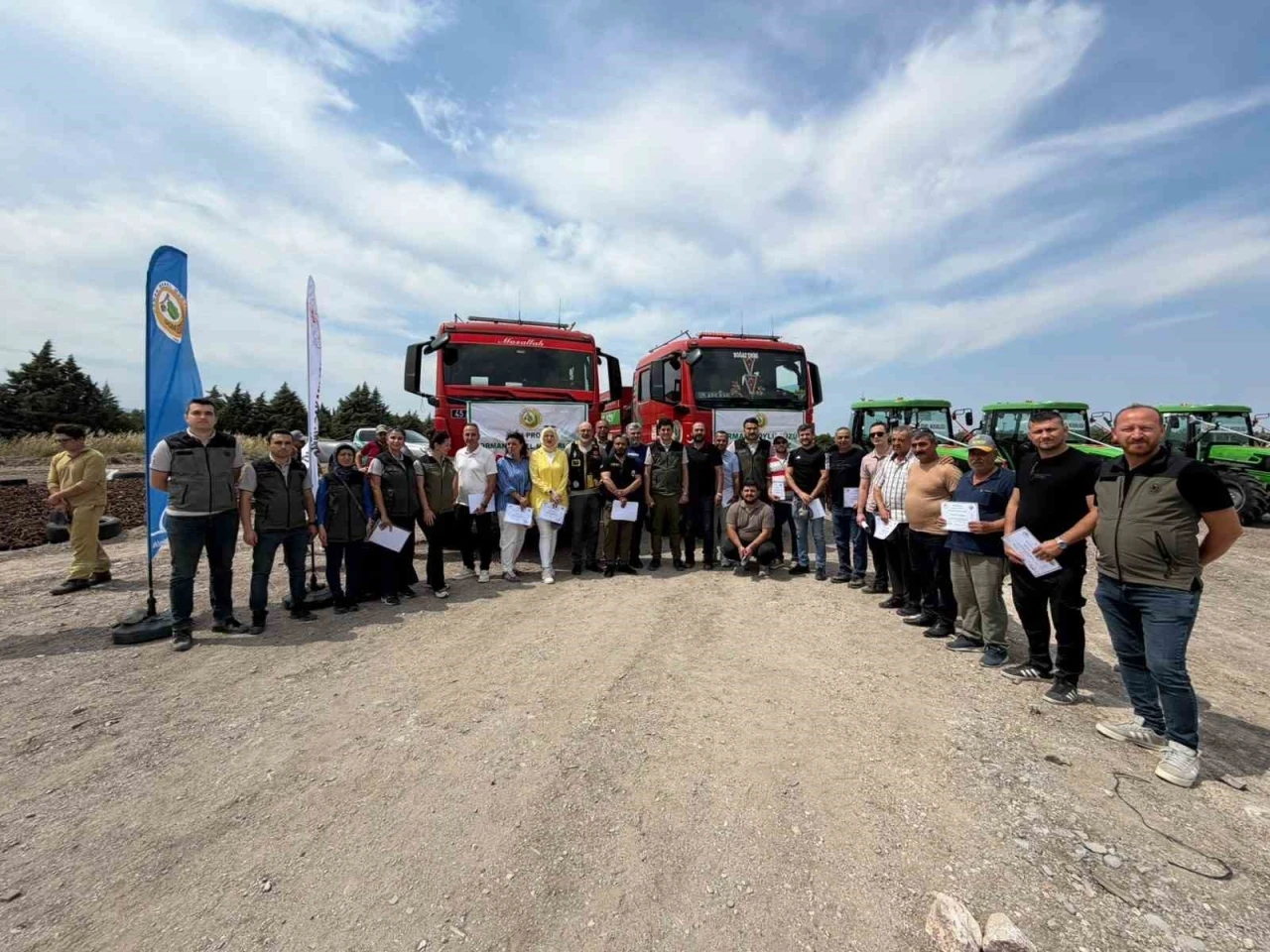 SODOS&rsquo;un yangın kahramanları sertifikalarını aldı
