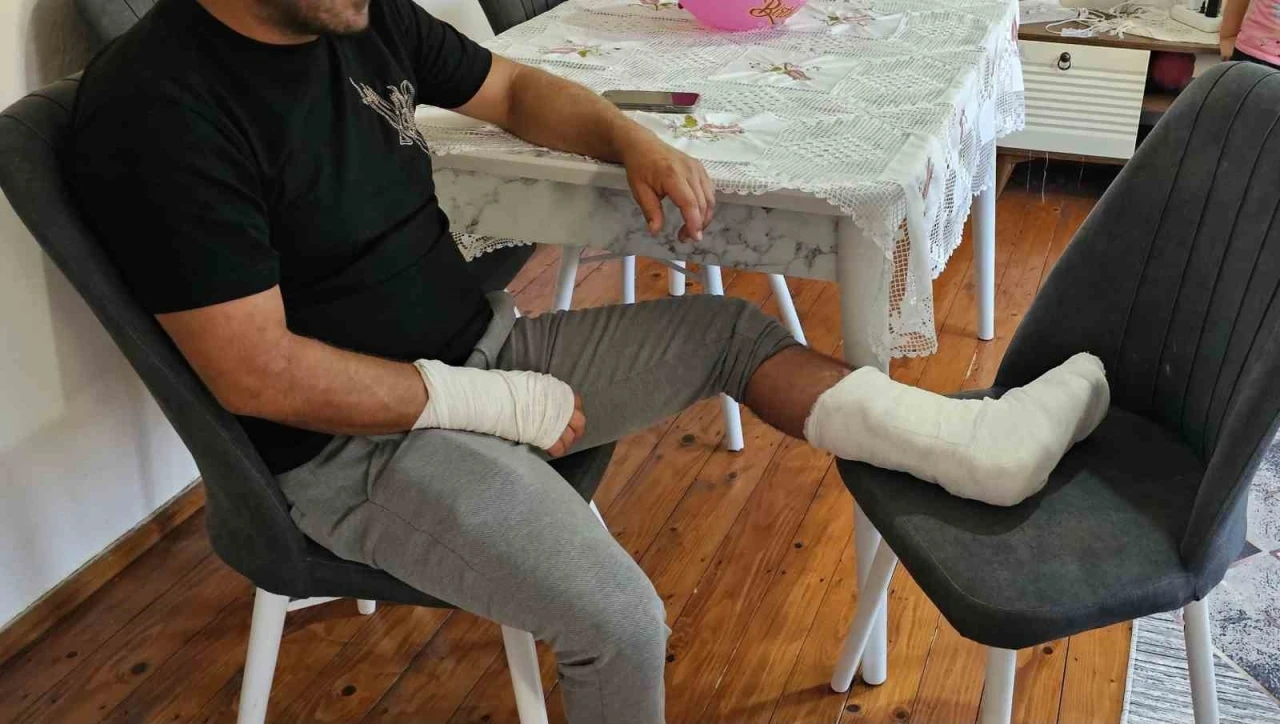 Sokak köpeğinin saldırısına uğradı, ayağı iki yerden kırıldı
