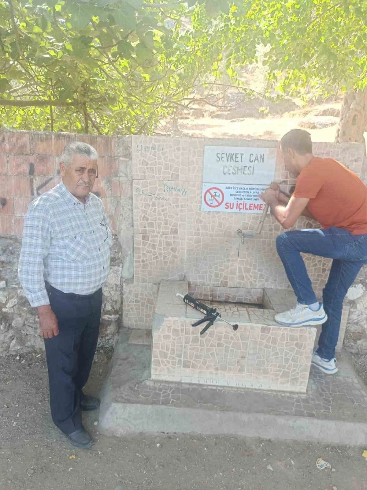 Söke’de bazı halk çeşmelerine &quot;Su içilemez&quot; uyarısı
