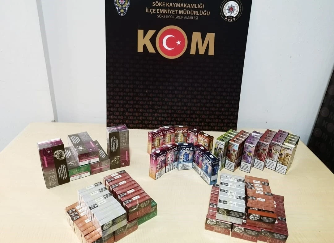 Söke’de elektronik sigara operasyonu
