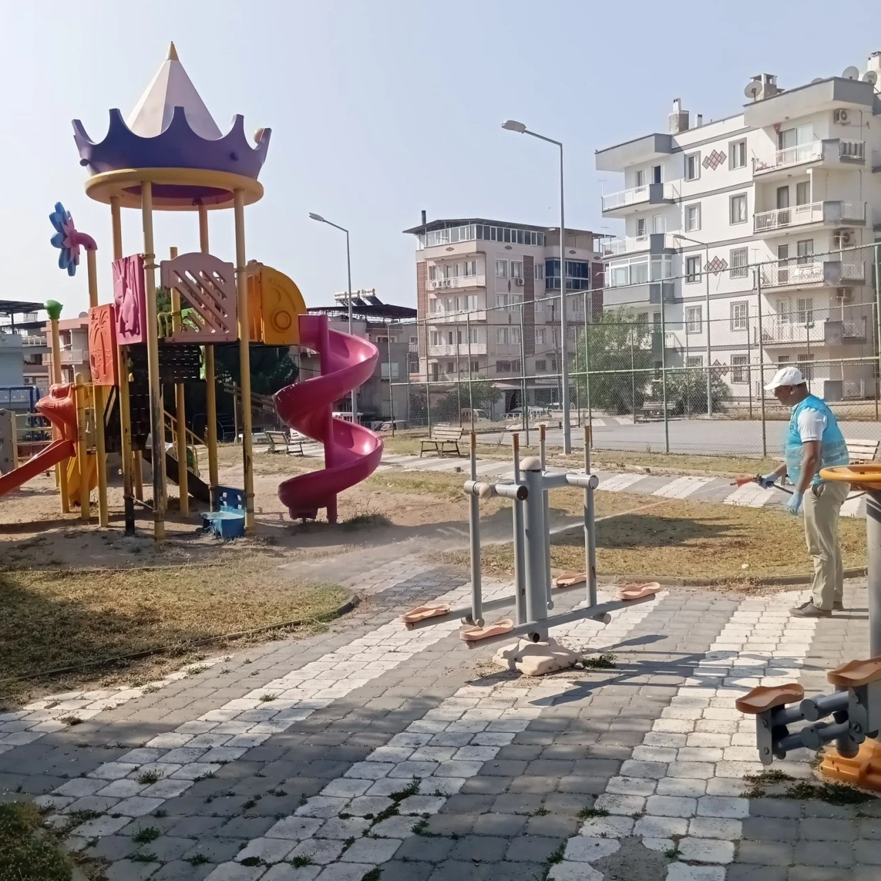 Söke’de park ve bahçelerde ’kene’ mücadelesi

