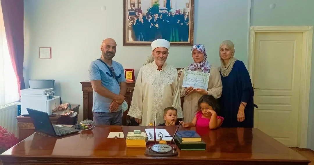 Söke İlçe Müftülüğü’nde ihtida töreni gerçekleştirildi
