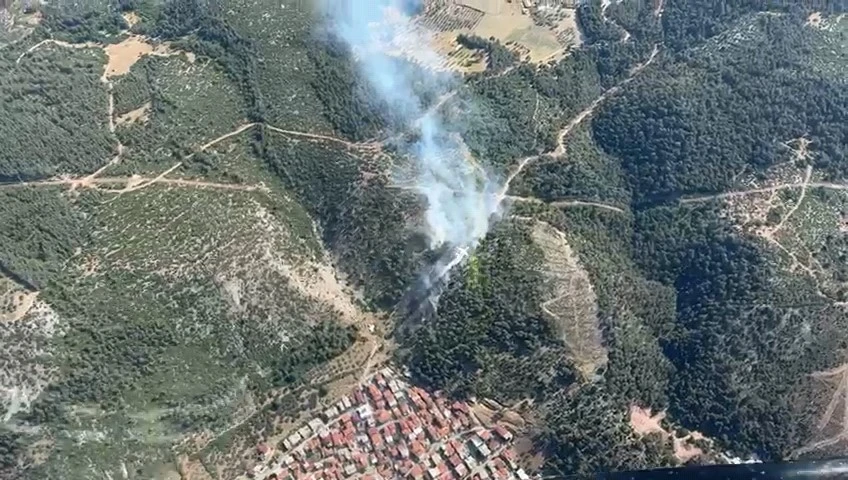 Soma’da aynı gün ikinci orman yangını

