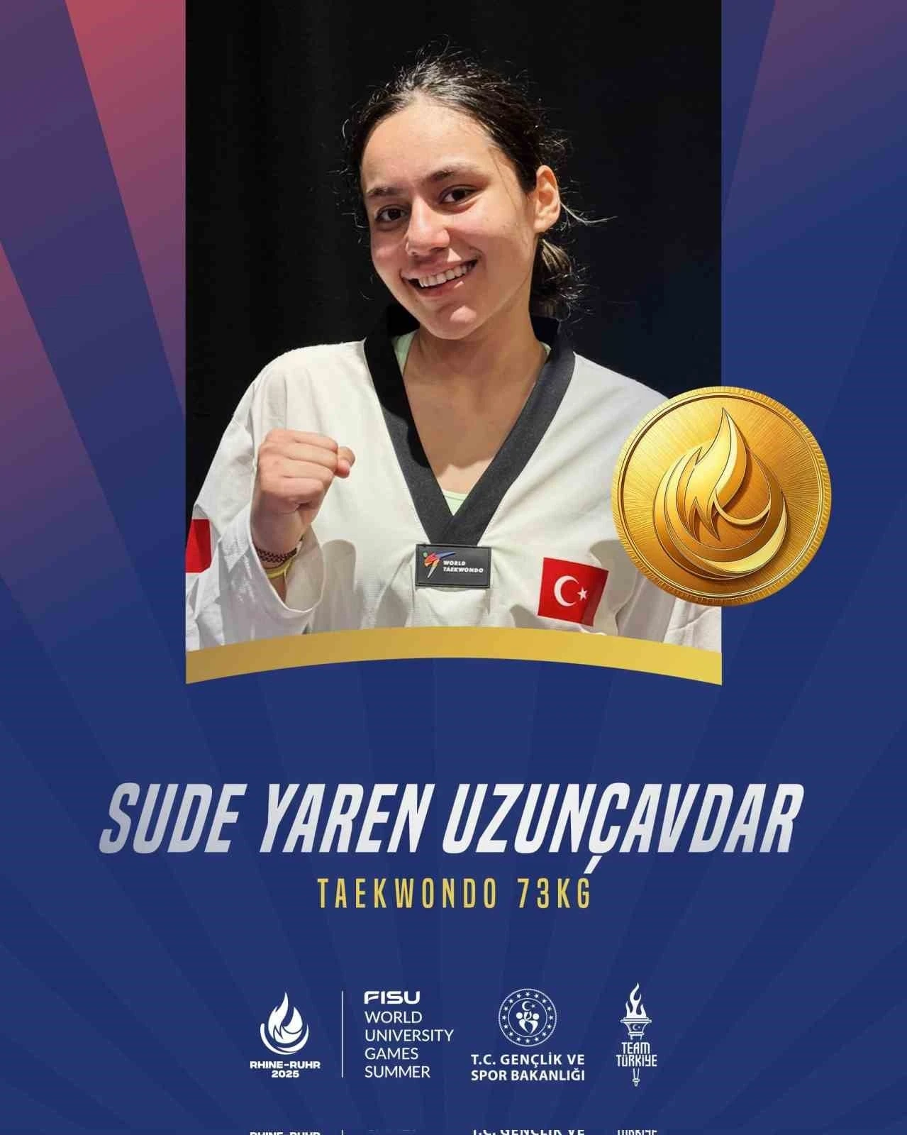 Sude Yaren Uzunçavdar’dan altın madalya
