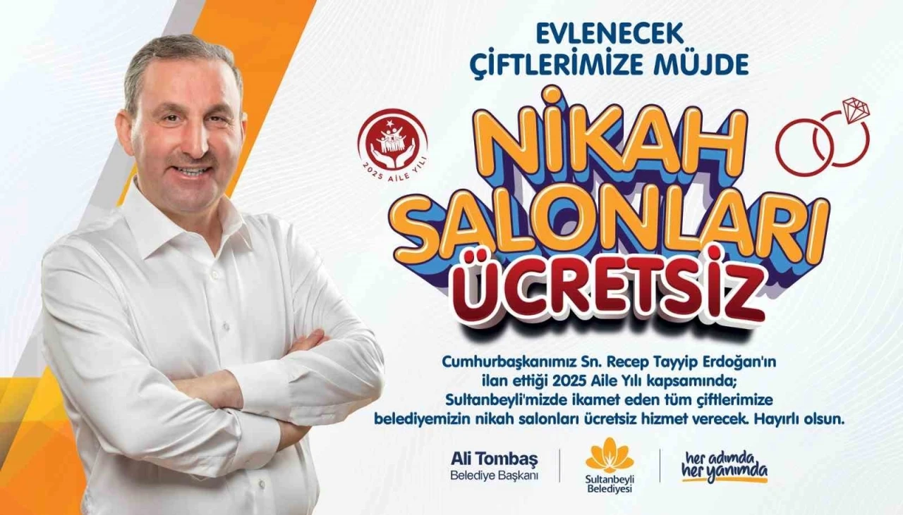 Sultanbeyli Belediyesi Nikah Salonları artık ücretsiz
