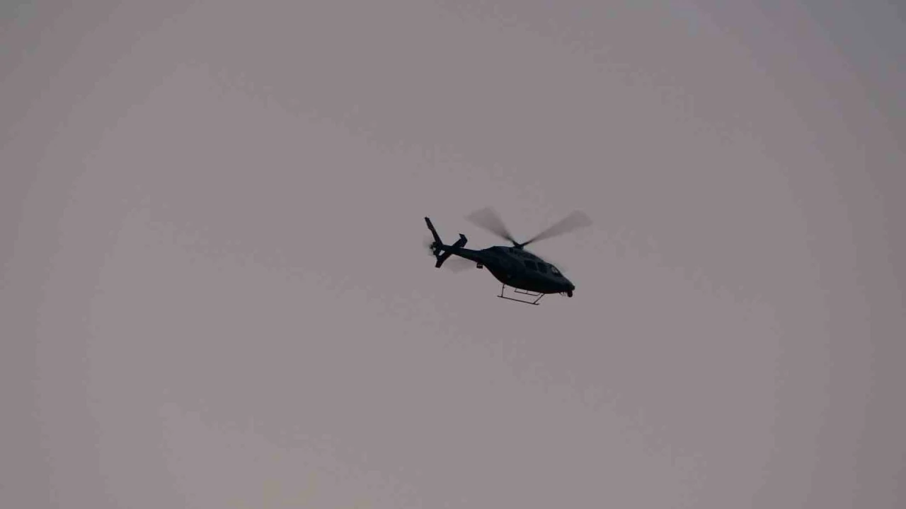Taksim’de helikopter destekli ’Huzur İstanbul’ denetimi gerçekleştirildi
