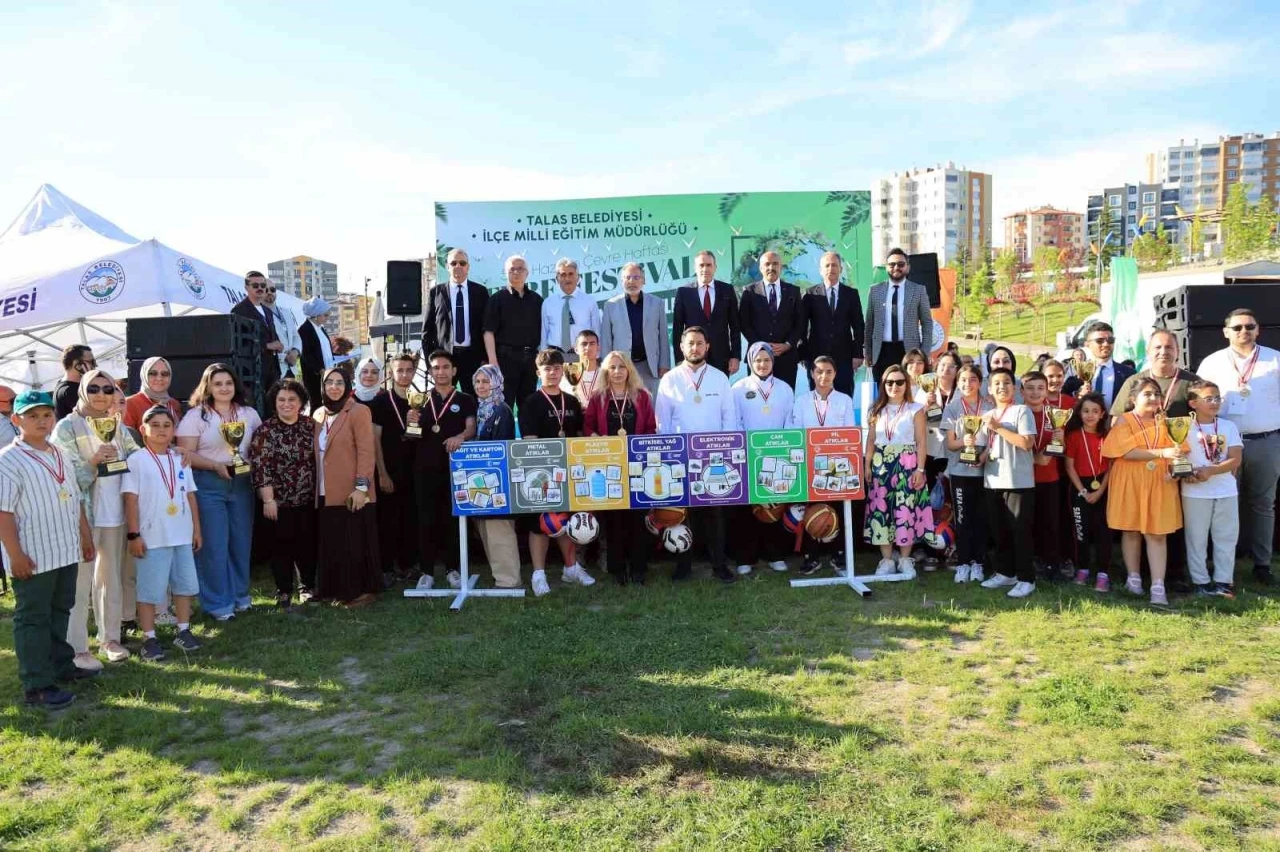 Talas’ta çevre bilinci sanatla buluştu, öğrenciler