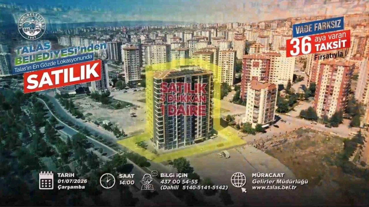 Talas&rsquo;ta konut, ticaret ve villa arsa fırsatı bir arada
